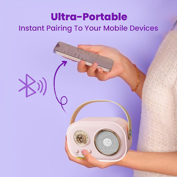 Lisslune | Portable Bluetooth Speaker with Wireless Microphone