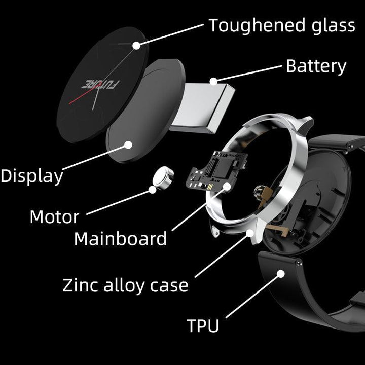 Lisslune | Built-in NFC System Health Fashion Smart Watch Heart Rate Monitoring Blood Pressure Blood Oxygen