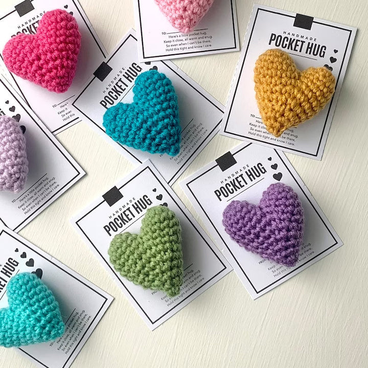 Lisslune | Pocket Hug Crocheted Heart Small Gift