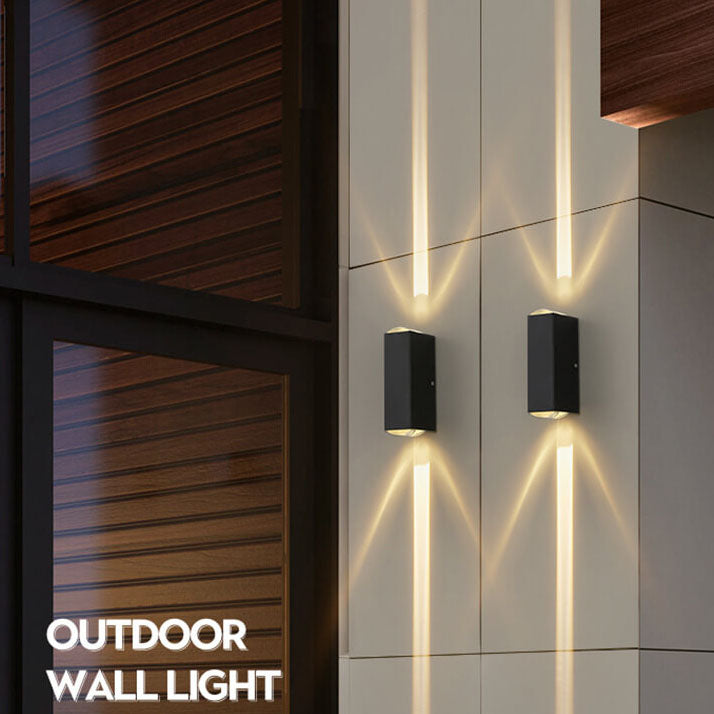 Lisslune | Modern waterproof rectangular LED wall light for outdoor use