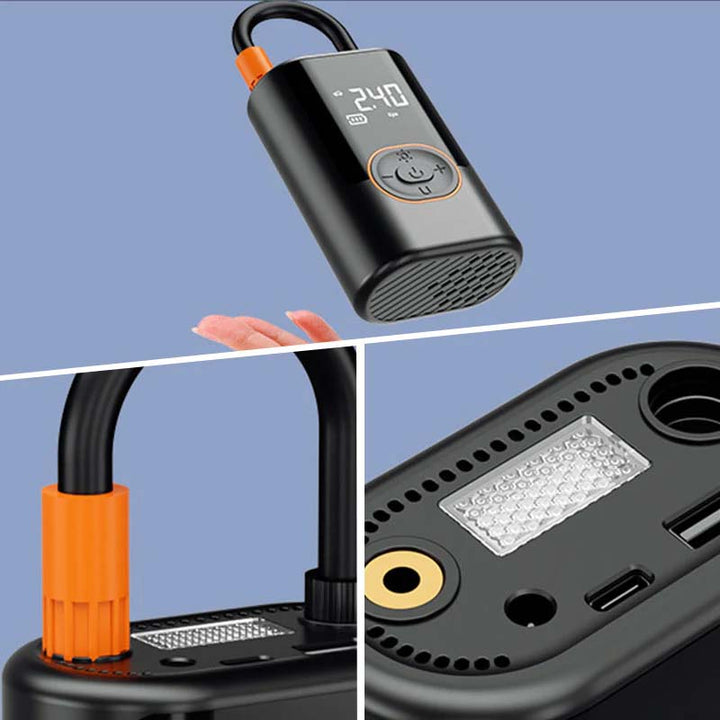 Lisslune | Multifunctional portable tire pump