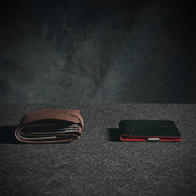 Lisslune | Theft-proof magnetic card holder made of genuine leather