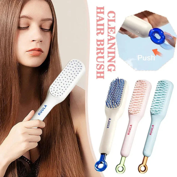 Lisslune | Self-cleaning anti-static massage comb