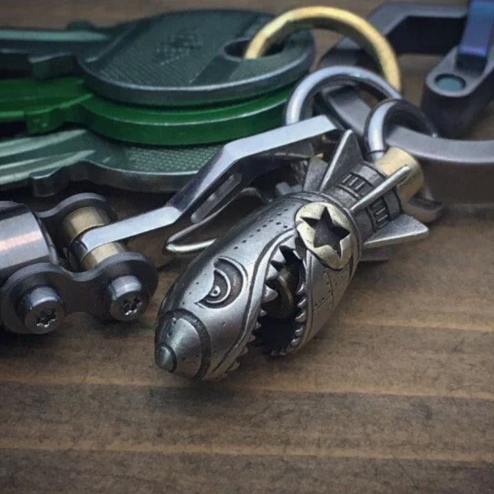 Lisslune | Shark Rocket Bomb Keychain