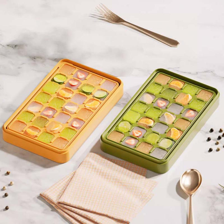 Lisslune | No dirty hands press ice grid molds