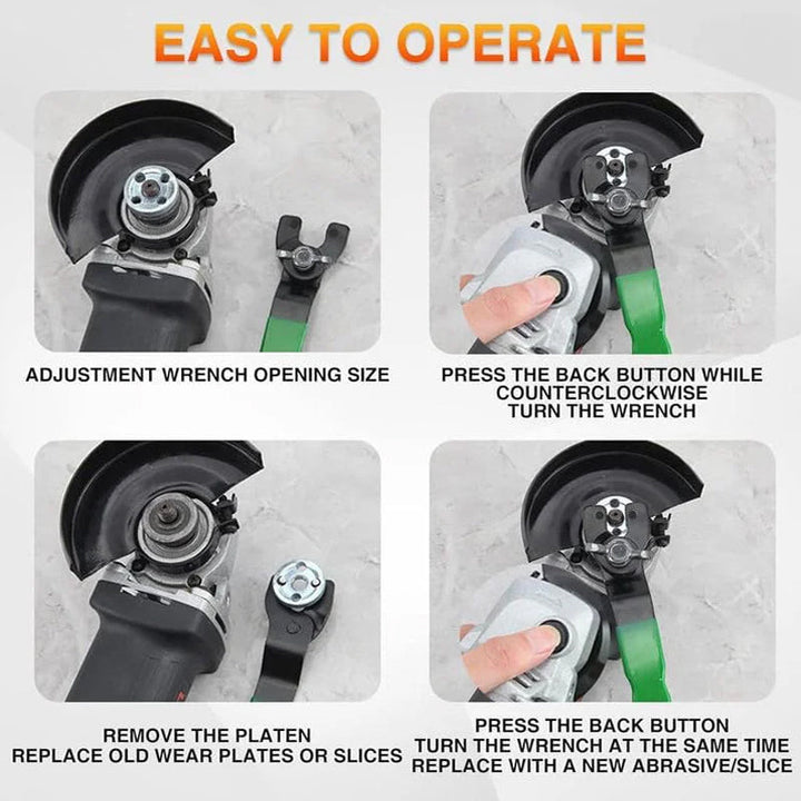 Lisslune | Angle Grinder Key Thickened Disassembly Tool Adjustable