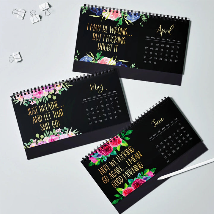 Lisslune | 2025 Calendar with Fun Quotes and Planner