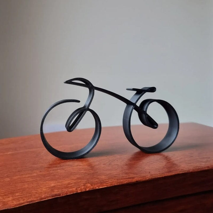 Lisslune | Minimalistic Bicycle Sculpture Wire Mesh Style