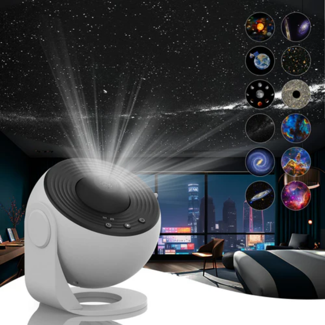 Lisslune | Galaxy Projector with 360° Rotation - Stunning Room-Wide Night Sky View