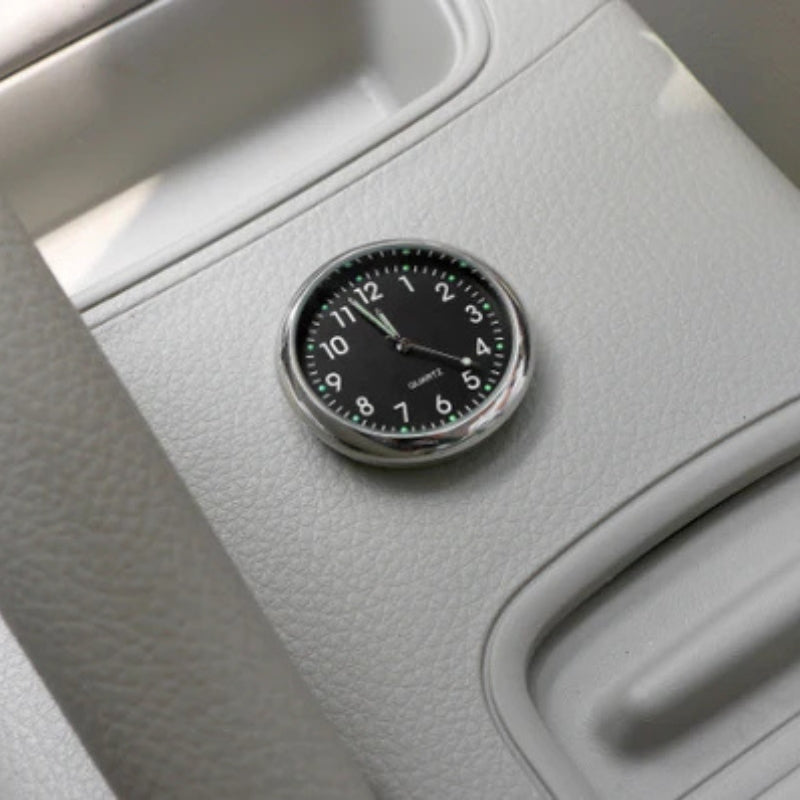 Lisslune | AutoTime Mini Analog Watch – Self-adhesive and Stylish Design for Car Interior