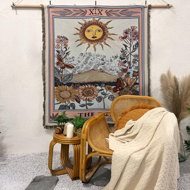 Lisslune | Boho Sun Tapestry Blanket