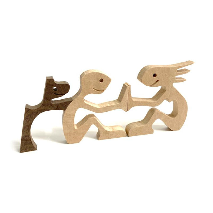 Lisslune | Animal Lover Wooden Sculpture Table Decoration
