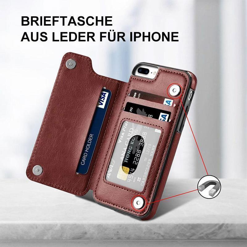 Lisslune | Leather wallet/ phone case for iPhone, with card slots