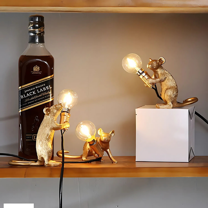 Lisslune | Doctor Mousey – Original Designer Mouse Lamp for Tabletop or Shelf