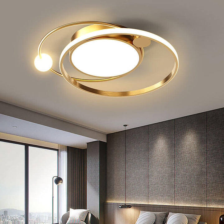 Lisslune | Nordic Round Circle LED Ceiling Light flush mounted