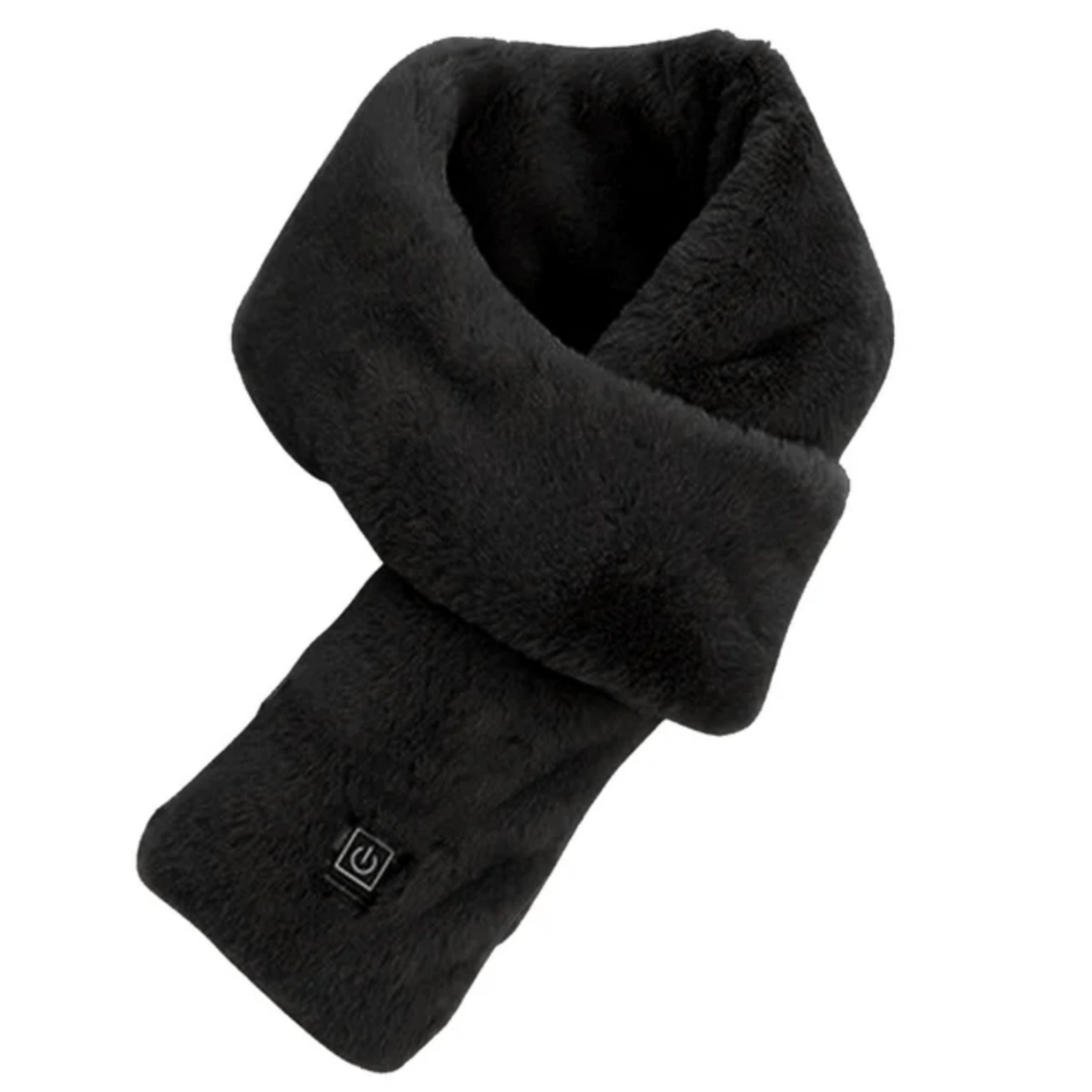 Lisslune | Heated Synthetic Fur Scarf UK – Rechargeable USB Winter Scarf, Soft Thermal Neck Warmer
