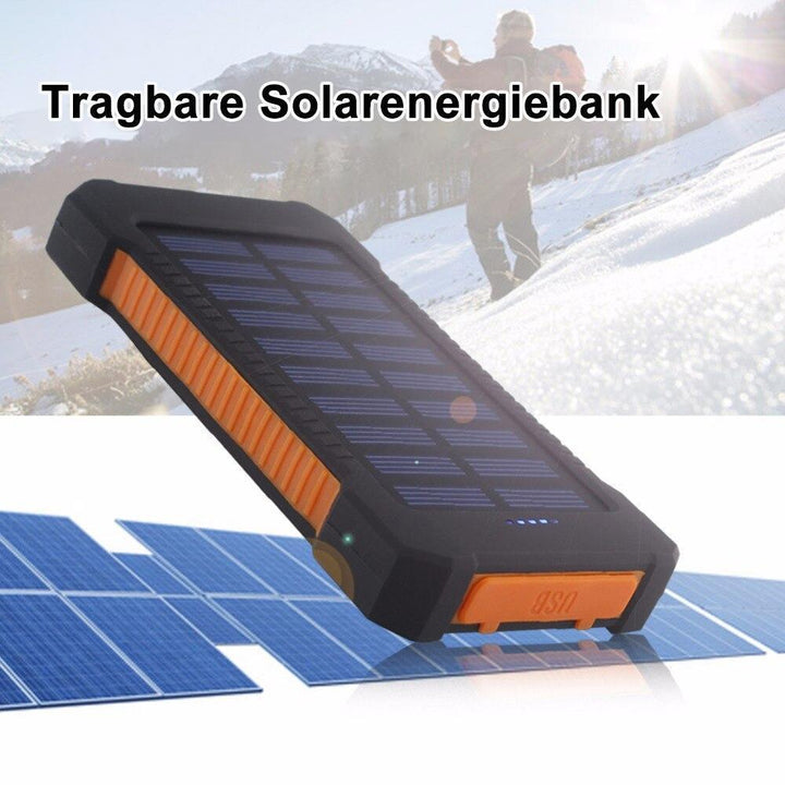 Lisslune | Waterproof Solar Energy Bank with Flashlight