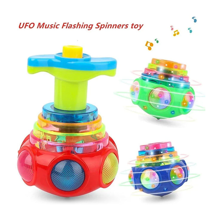 Lisslune | Music Blitz Spinner Toy with Launcher