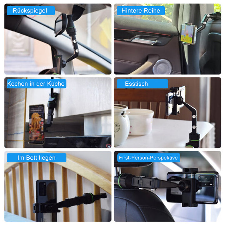 Lisslune | Multifunctional Rearview Mirror Phone Holder