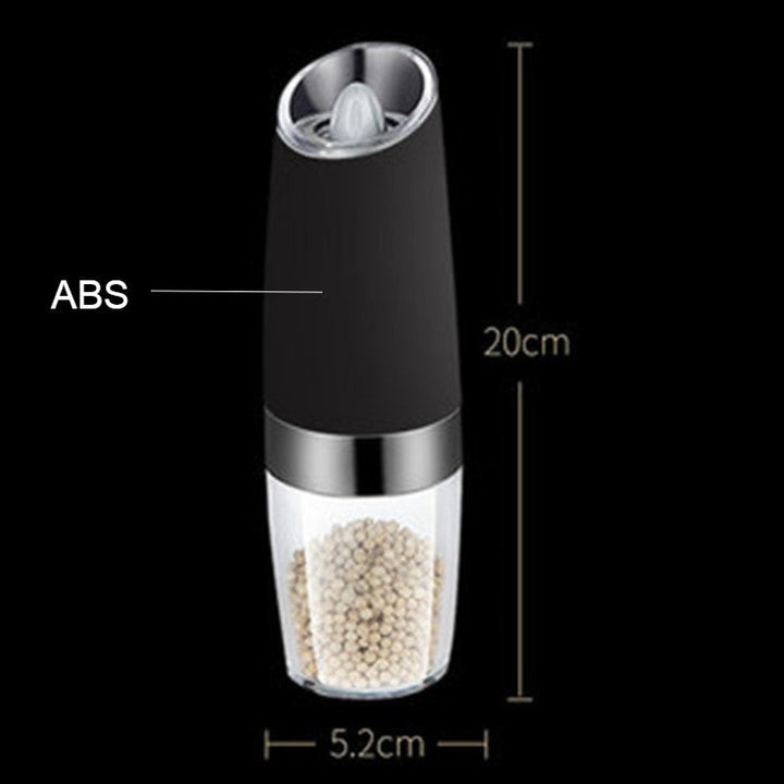Lisslune | Electric Salt and Pepper Grinder, with Adjustable and Auto On/Off Design, for Pepper, Salt, Bean & More