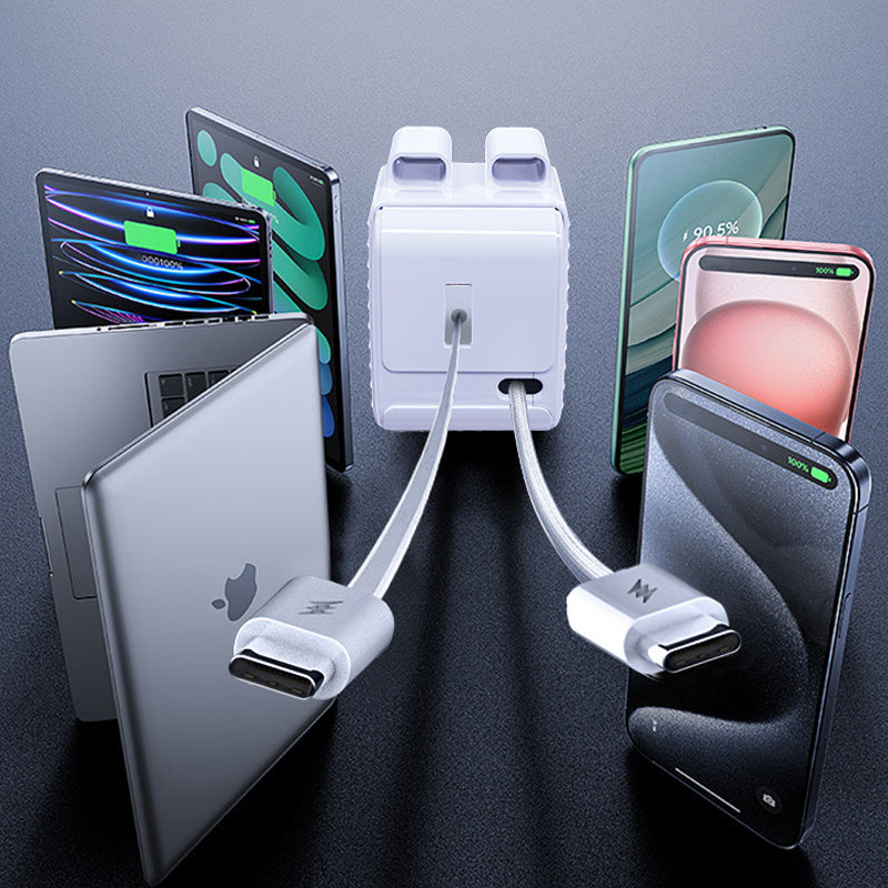 Lisslune | Charger with retractable charging cable