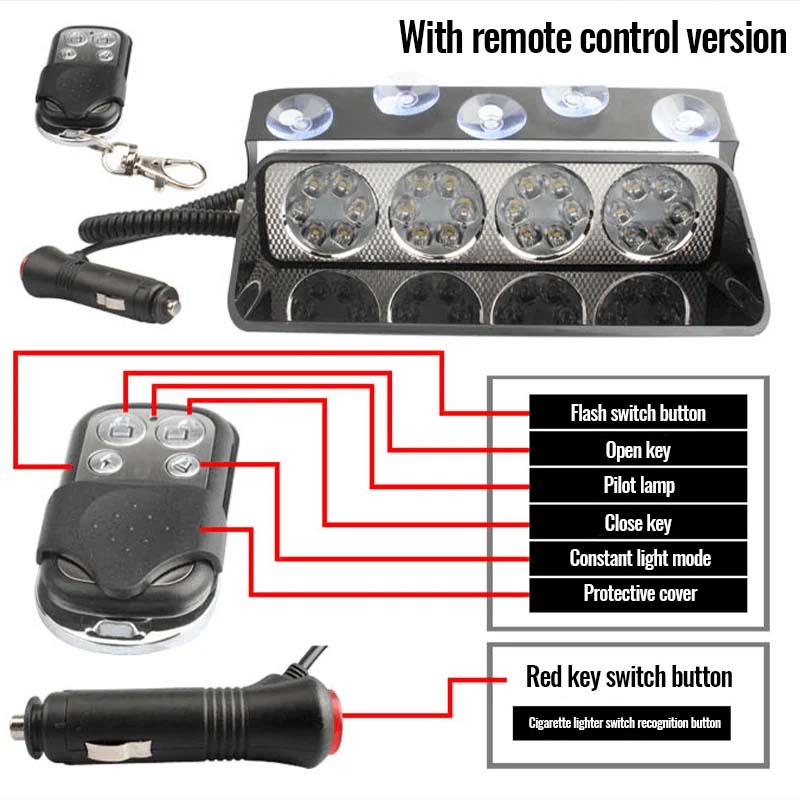 Lisslune | LED-Automotive-Car-Strobe-Emergency-Light