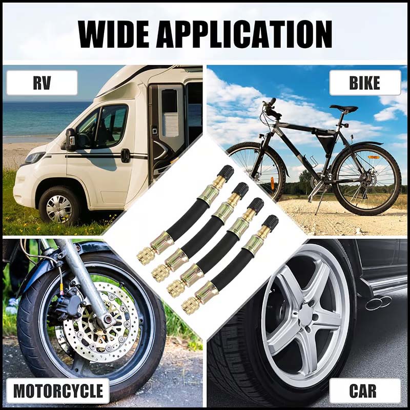 Lisslune | Universal flexible tire valve extensions