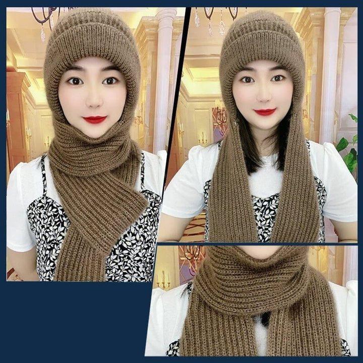 Lisslune | Integrated Hearing Protection Windproof Hat Scarf