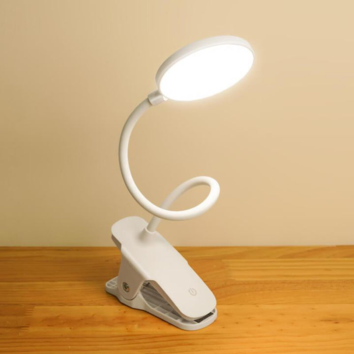Lisslune | Simple LED Clip Desk Lamp Rechargeable Eye Protection Night Light