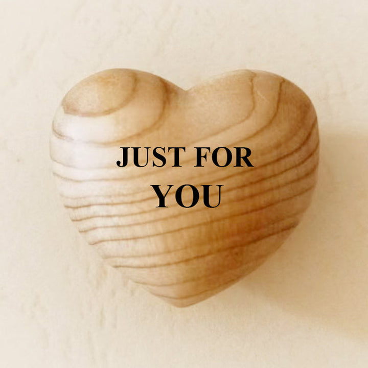 Lisslune | Small Pocket Hug Wooden Heart Token