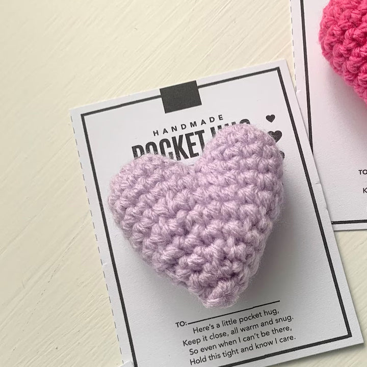 Lisslune | Pocket Hug Crocheted Heart Small Gift
