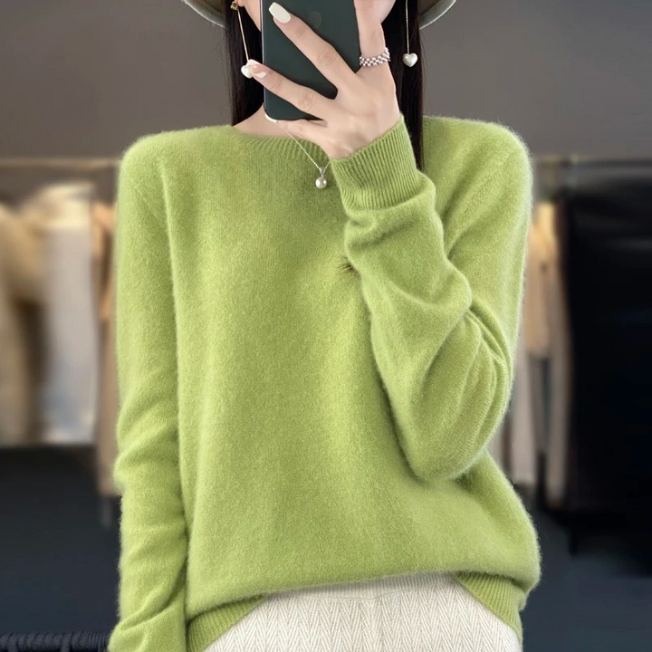 Lisslune | Cashmere Pullover Women Stylish Round Neck, Soft & Comfortable