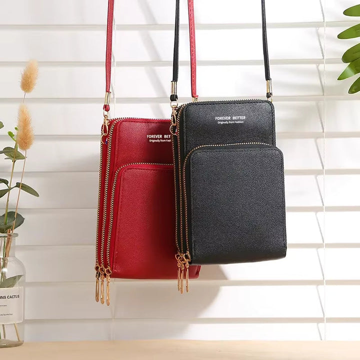 Lisslune | Leather Crossbody Phone Bag | Over-the-Shoulder Phone Bag