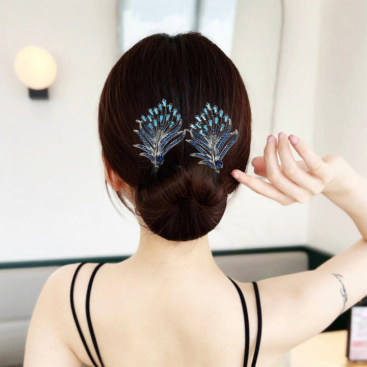 Lisslune | Rhinestone Flower Hair Clip