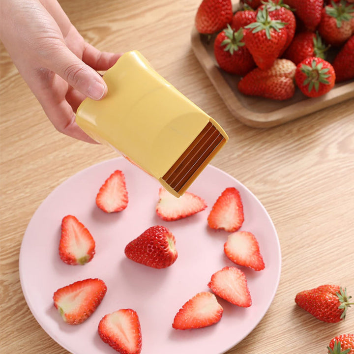Lisslune | Fruit Egg Stainless Steel Strawberry Cutter