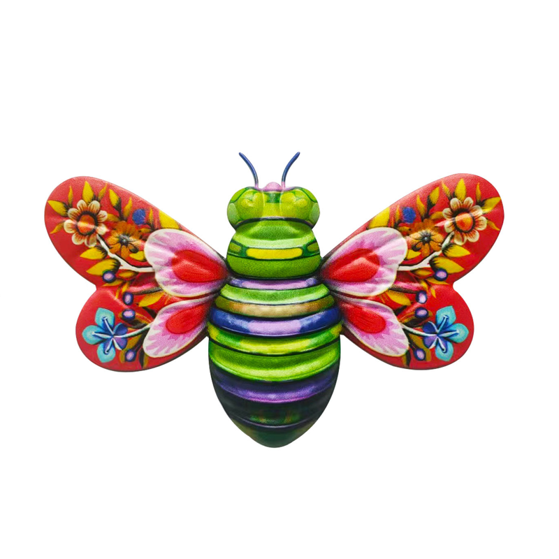 Lisslune | Iron Bee Art Sculpture Hanging Wall Decorations for Garden