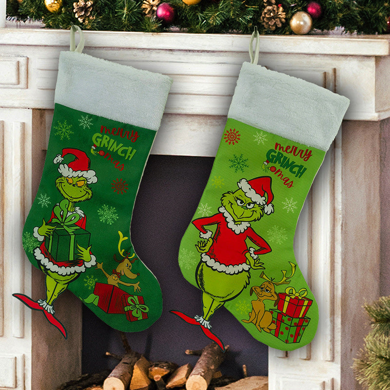 Lisslune | Green Christmas Stockings Christmas Decorations