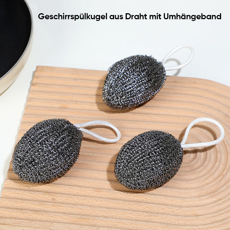 Lisslune | Dishwashing ball made of wire with shoulder strap