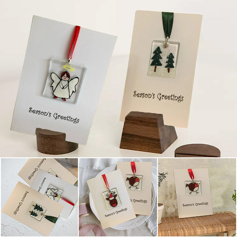 Lisslune | Handmade Christmas card ornaments