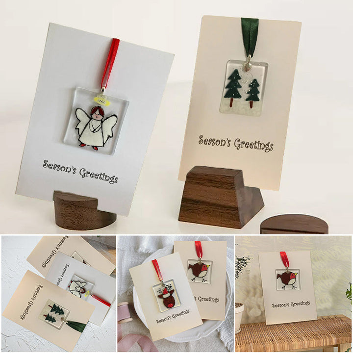 Lisslune | Handmade Christmas card ornaments