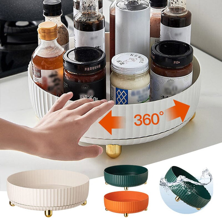 Lisslune | 360° rotating storage bowl, spice rack
