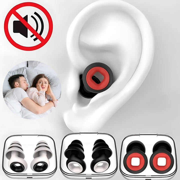 Lisslune | SilentGuard Sleeping Earplugs | Comfortable, Noise-Reducing Design for Restful Sleep and Sound Isolation