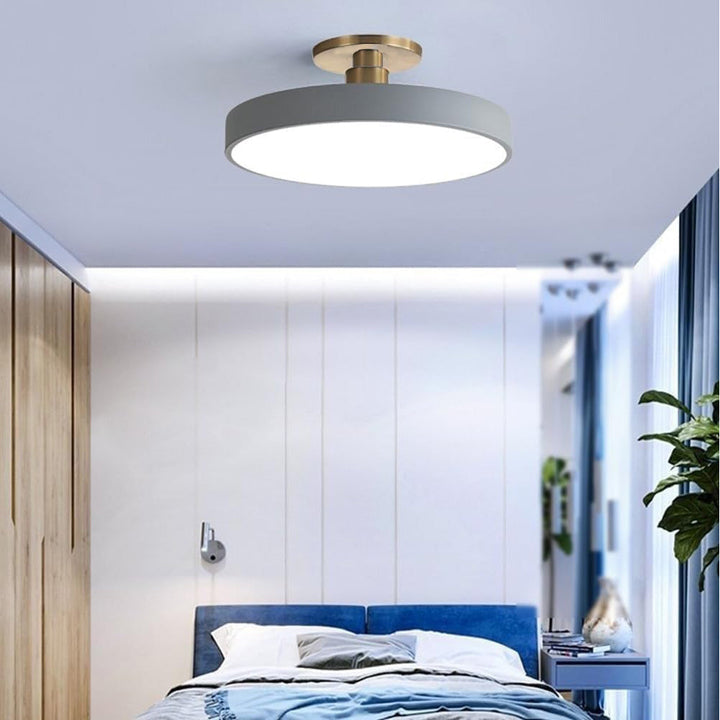 Lisslune | Modern LED Semi Flush Mount Ceiling Light | Energy-Saving. Durable Design for Hallway. Dining Room & Living Room