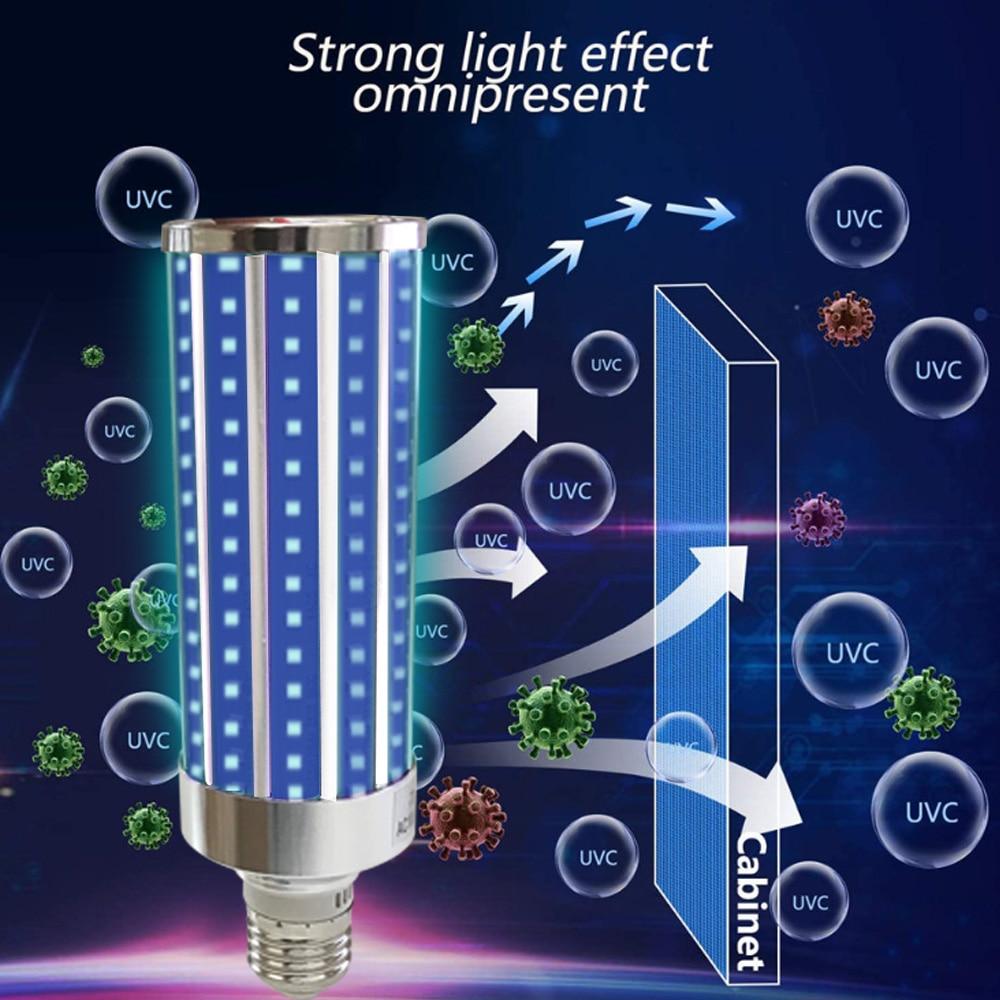 Lisslune | Ultraviolet Germicidal Light Led UV-C Light Bulb with Remote Control 99% AntibacteriaL Safety Light