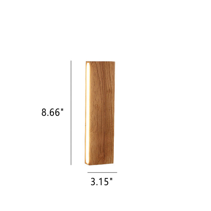 Lisslune | OakBeam | Minimalist Solid Wood LED Wall Light