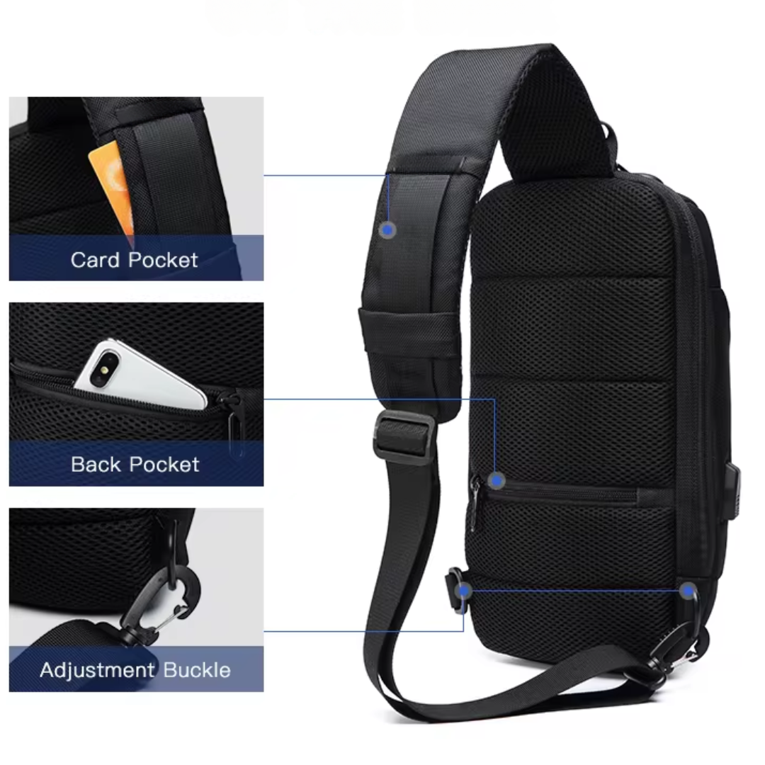 Lisslune | Anti-Theft Crossbody Bag with USB Charging – Secure, Stylish, and Functional