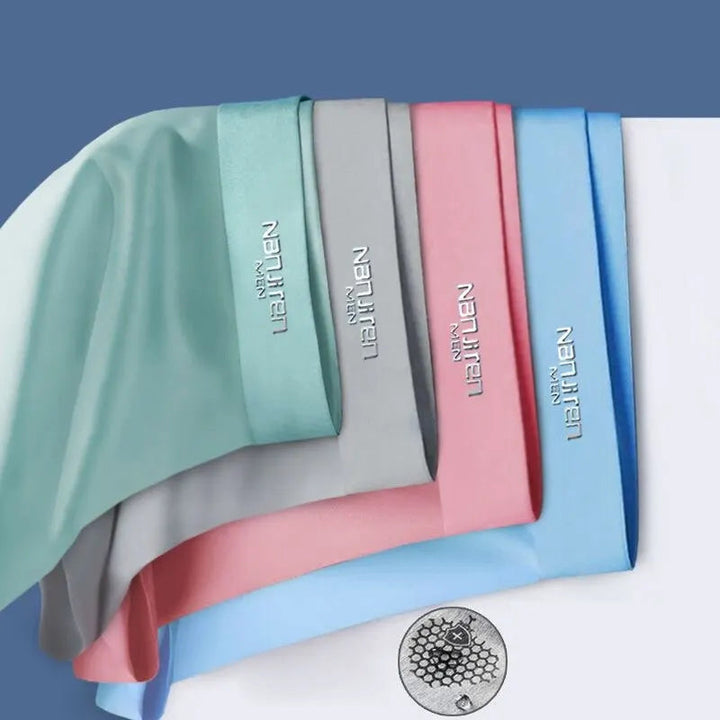 Lisslune | CoolSilk 4-Piece Ice Silk Boxers with Graphene Technology