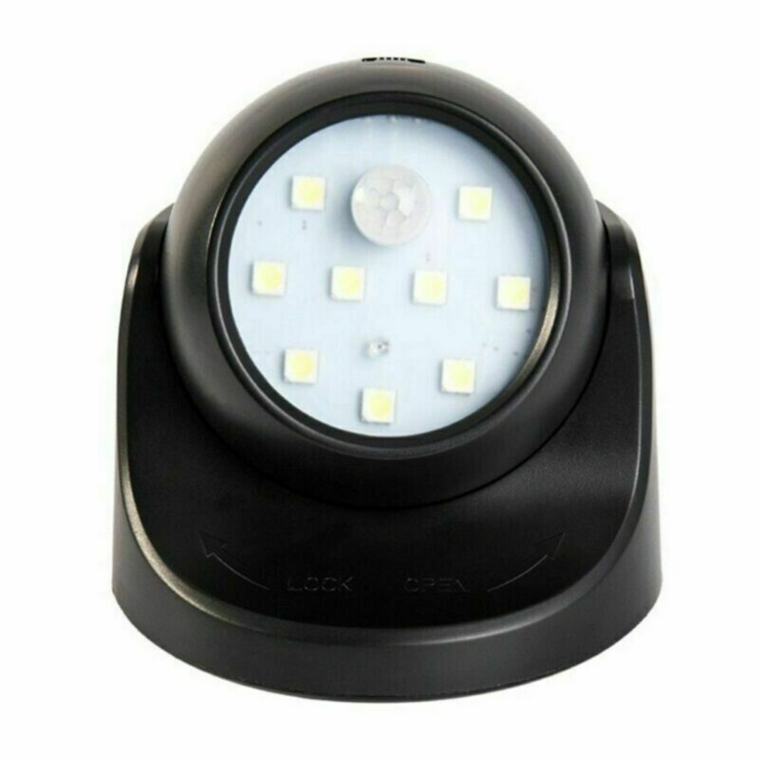 Lisslune | Wireless Battery Powered External Security Lights – Motion Sensor LED Spotlight for Home, Garden, and Wall Illumination