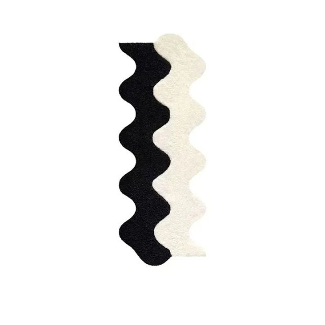 Lisslune | Abstract Color Block Rug made of Cotton-Polyester