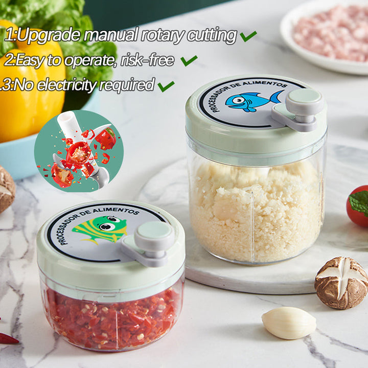 Lisslune | Portable Manual Fast Garlic Vegetable Chopper